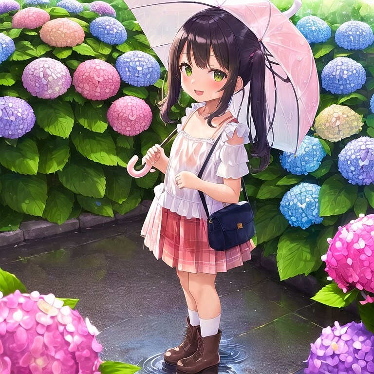 雨のお散歩