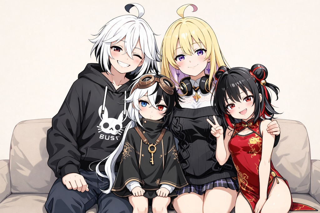 白黒ファミリー