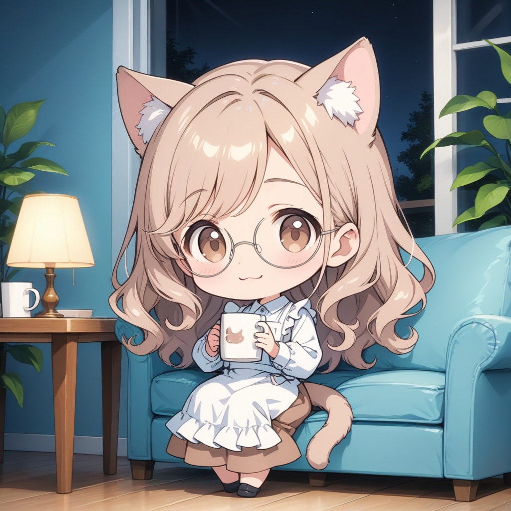 こんばんにゃんです | の人気AIイラスト・グラビア
