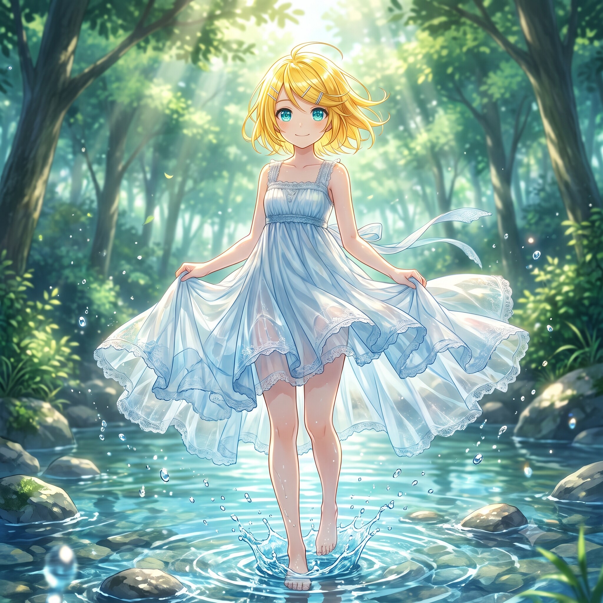 森のせせらぎとリンさん