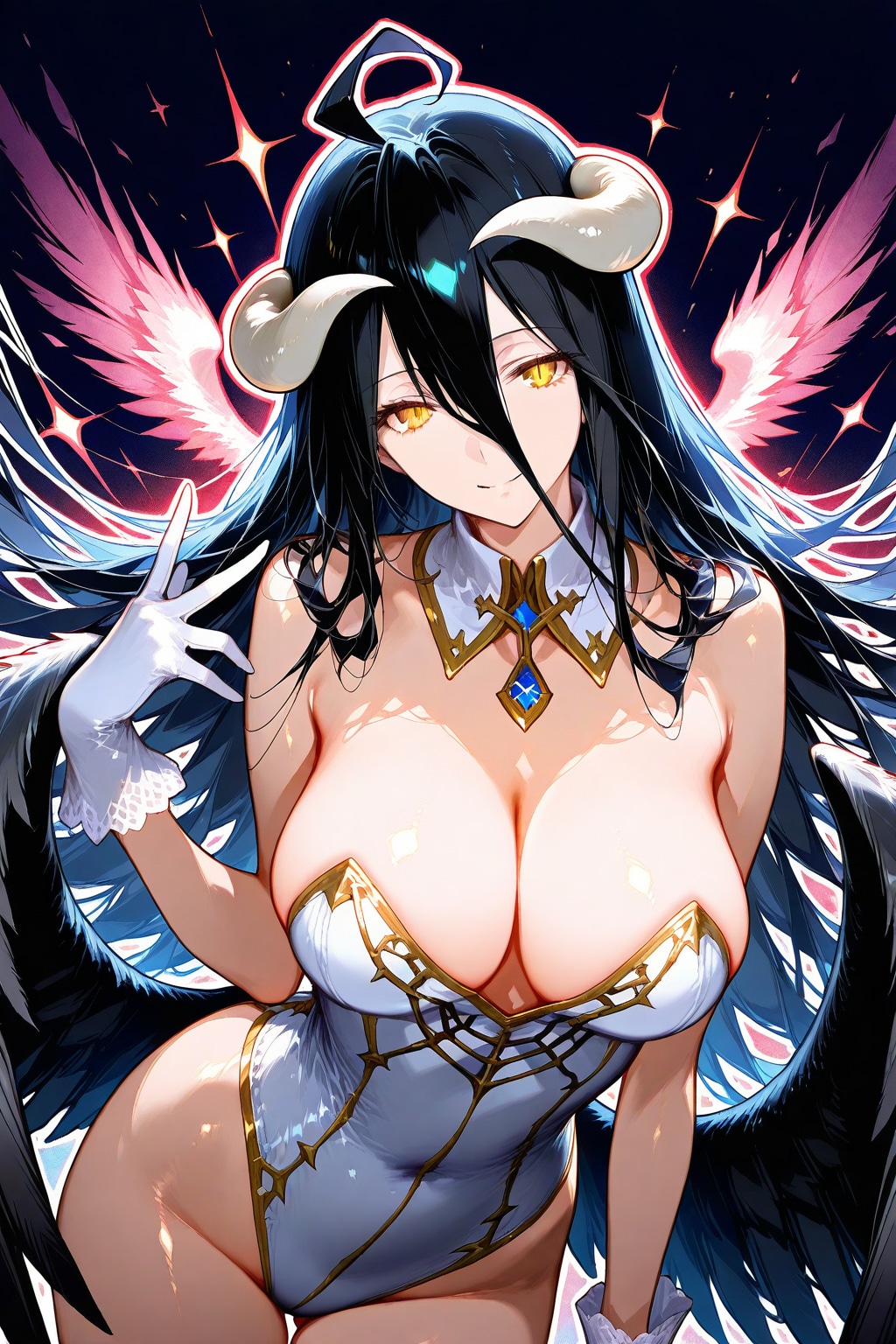 アルベド「 バニーガール？」 by オーバーロードより　ープロンプトお借りしましたー