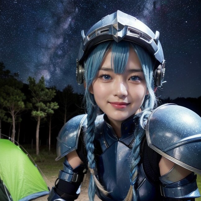 キャンプのおぱ戦士