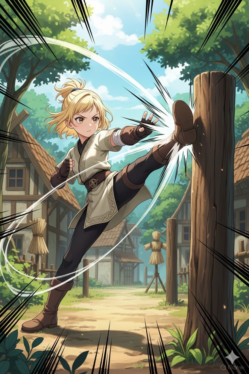 キックの練習中 | の人気AIイラスト・グラビア