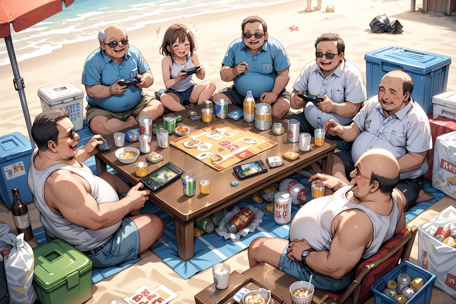 夏おじ | の人気AIイラスト・グラビア