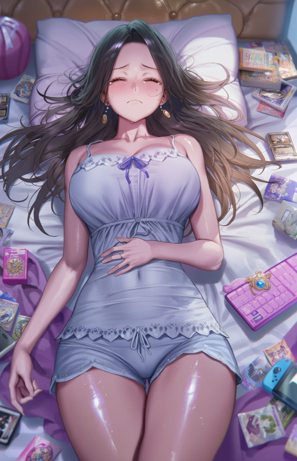 ブラジルに負けて悔しくて泣きながらふて寝するママ😭💤