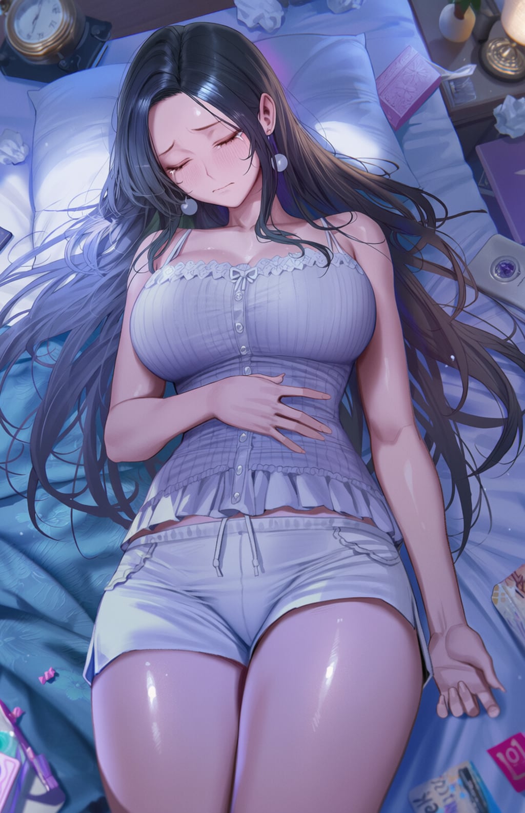 ブラジルに負けて悔しくて泣きながらふて寝するママ😭💤