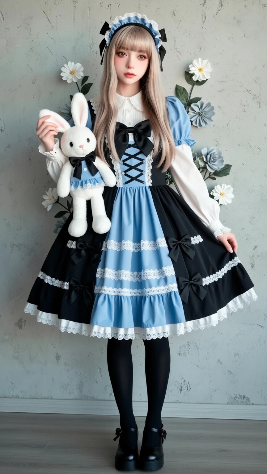 A girl wearing a Gothic Lolita outfit. | の人気AIイラスト・グラビア