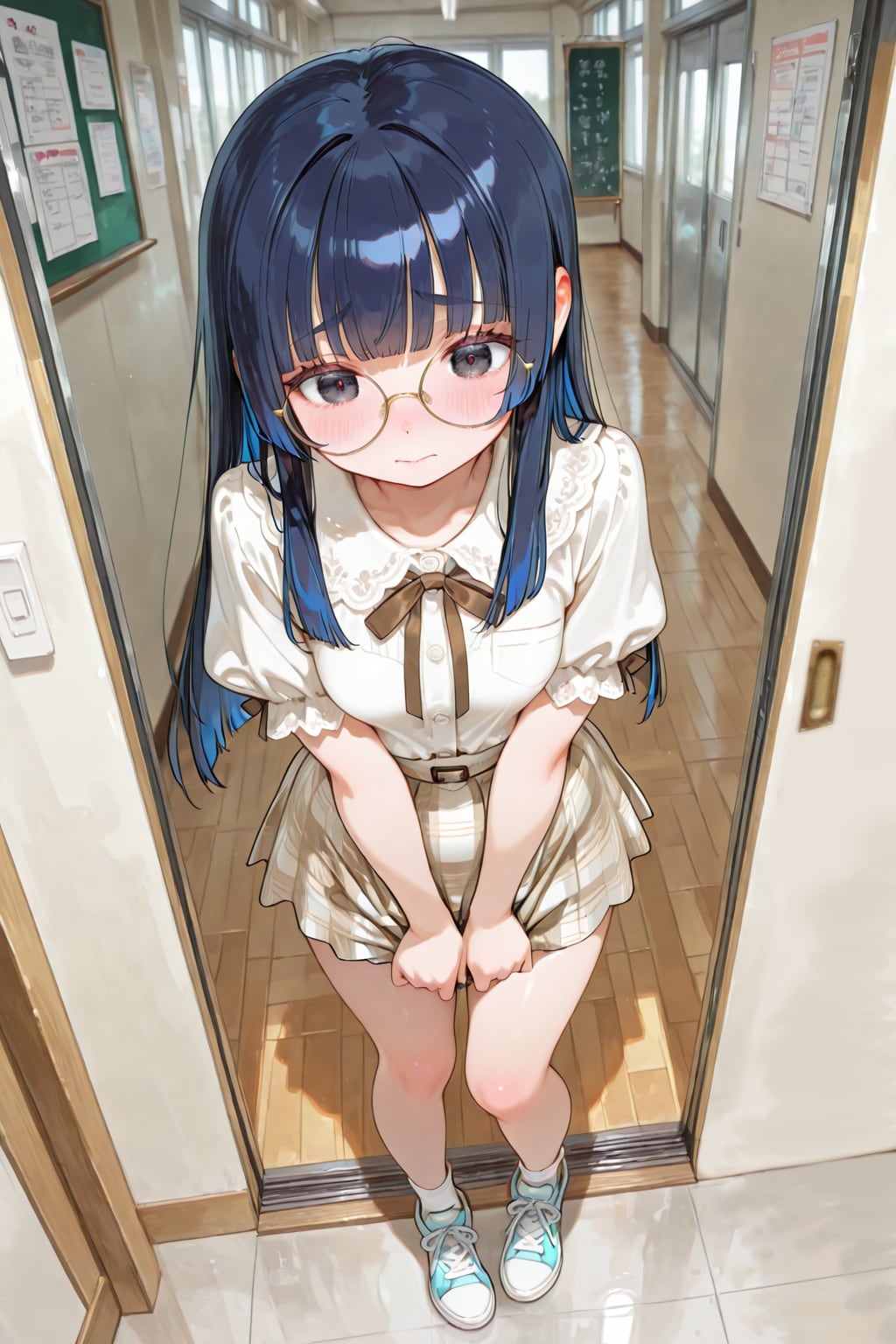 転校生を紹介するぞ〜　ほら入って〜