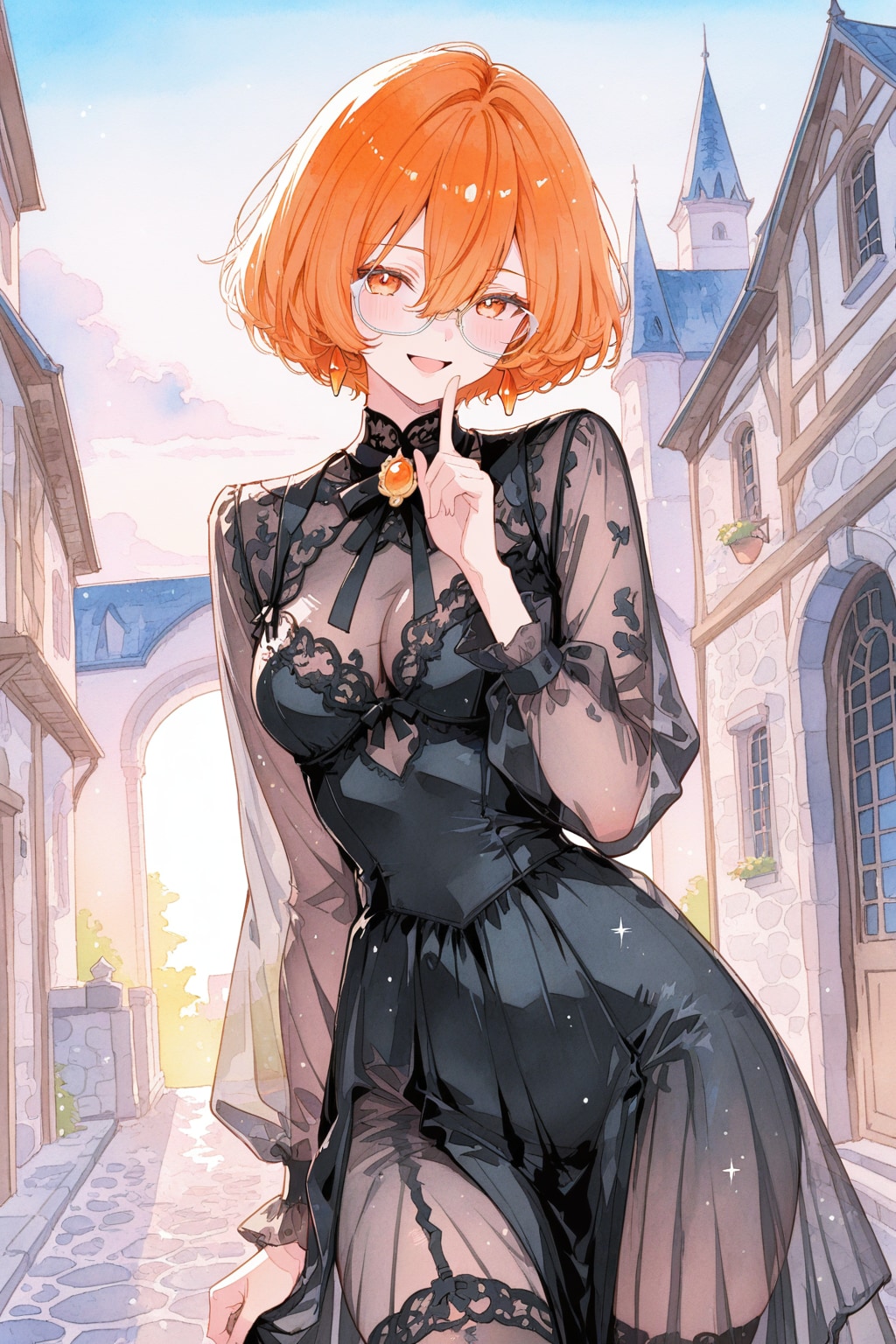 生成眼鏡の子