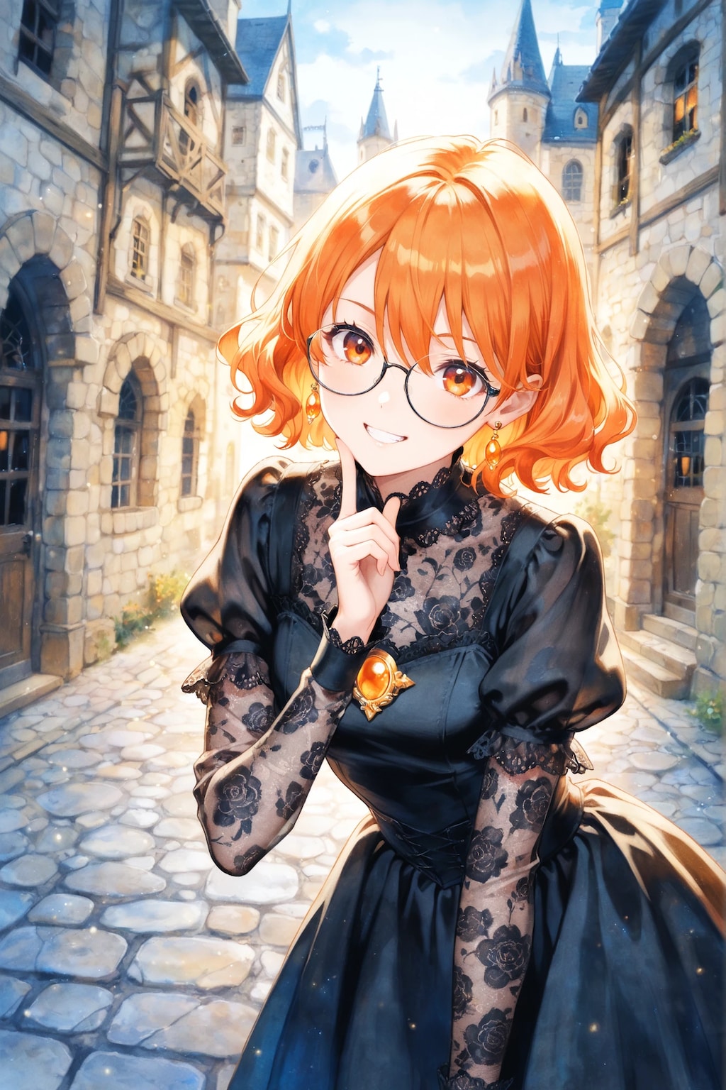 生成眼鏡の子