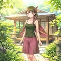 ベニスズメ擬人化(それ、蛾です) 3枚目