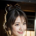 お団子ヘア裸エプロン 10枚目