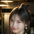 お団子ヘア裸エプロン 8枚目