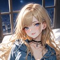 金髪ロングパーカー 3枚目