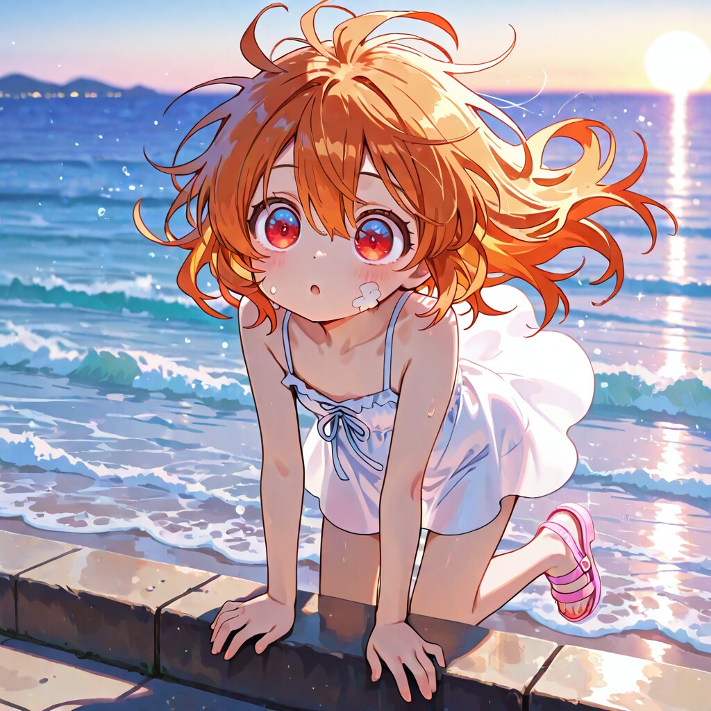 ららちゃん　白ワンピース