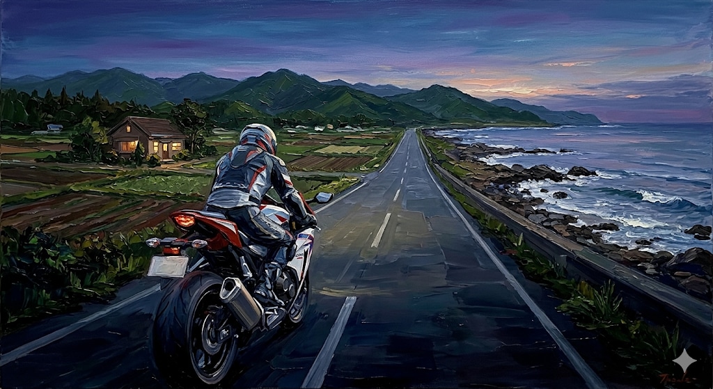 潮風の香りの中、東へ