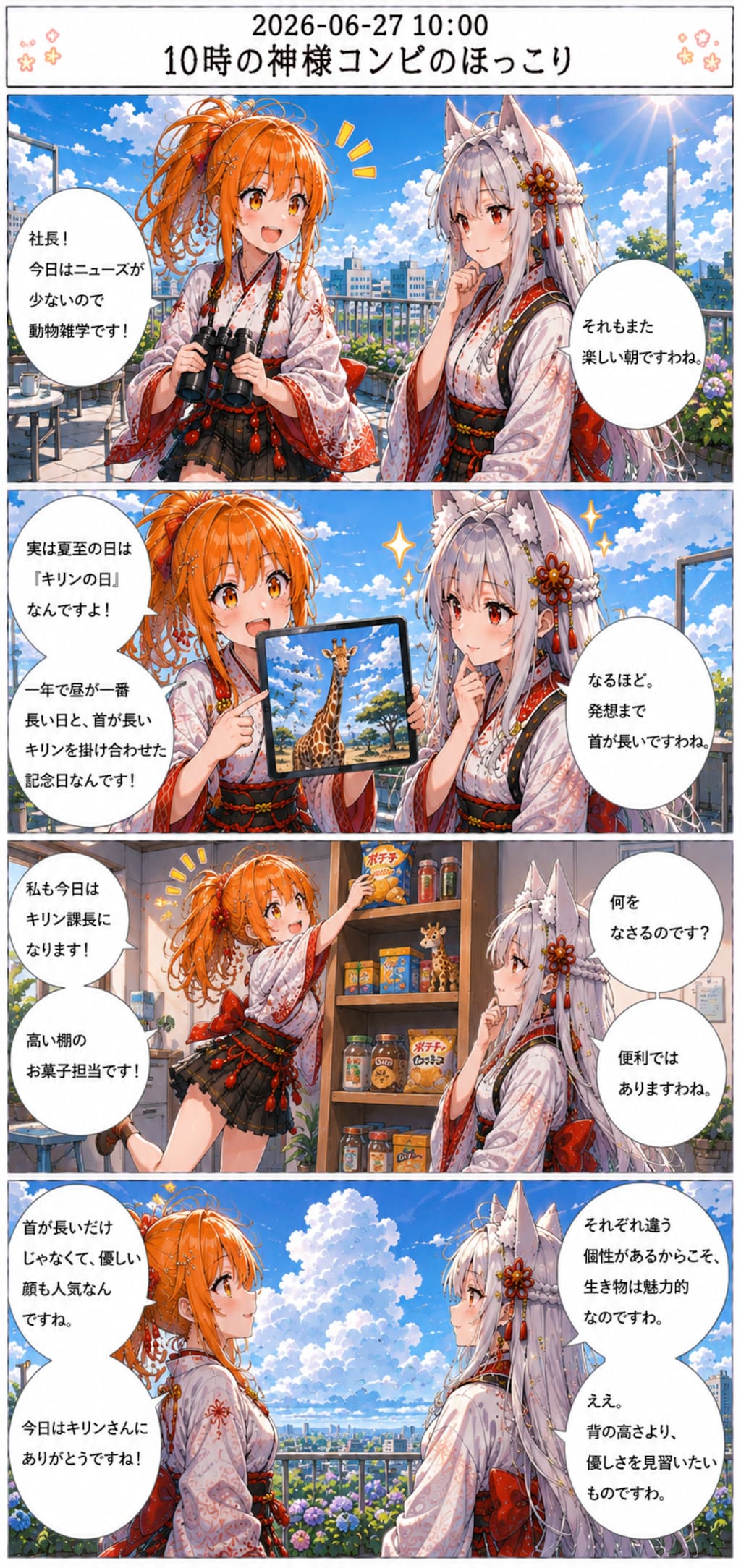 毎日漫画　10時　ほっこりニュース