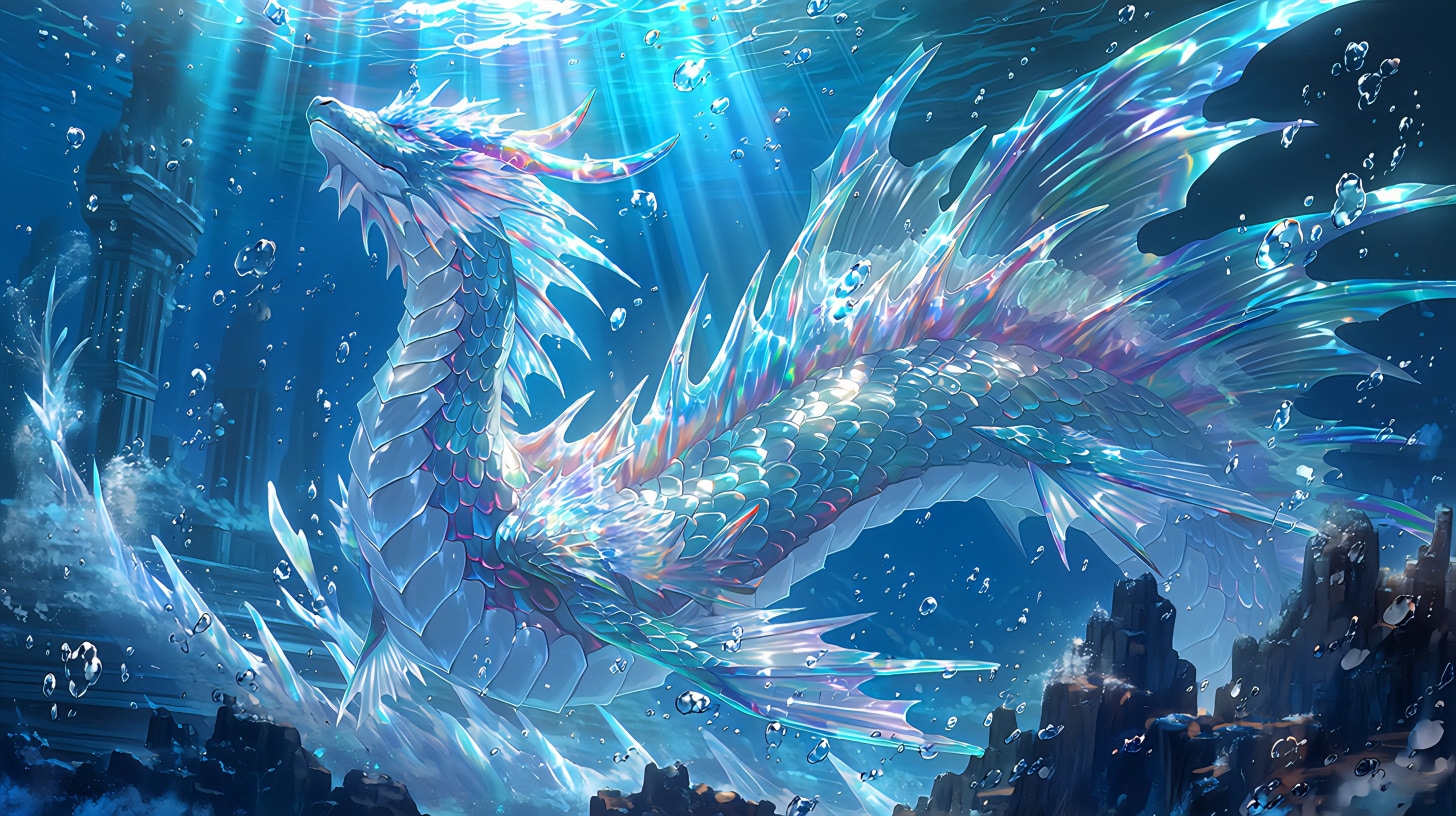 クリスタルシードラゴン | の人気AIイラスト・グラビア