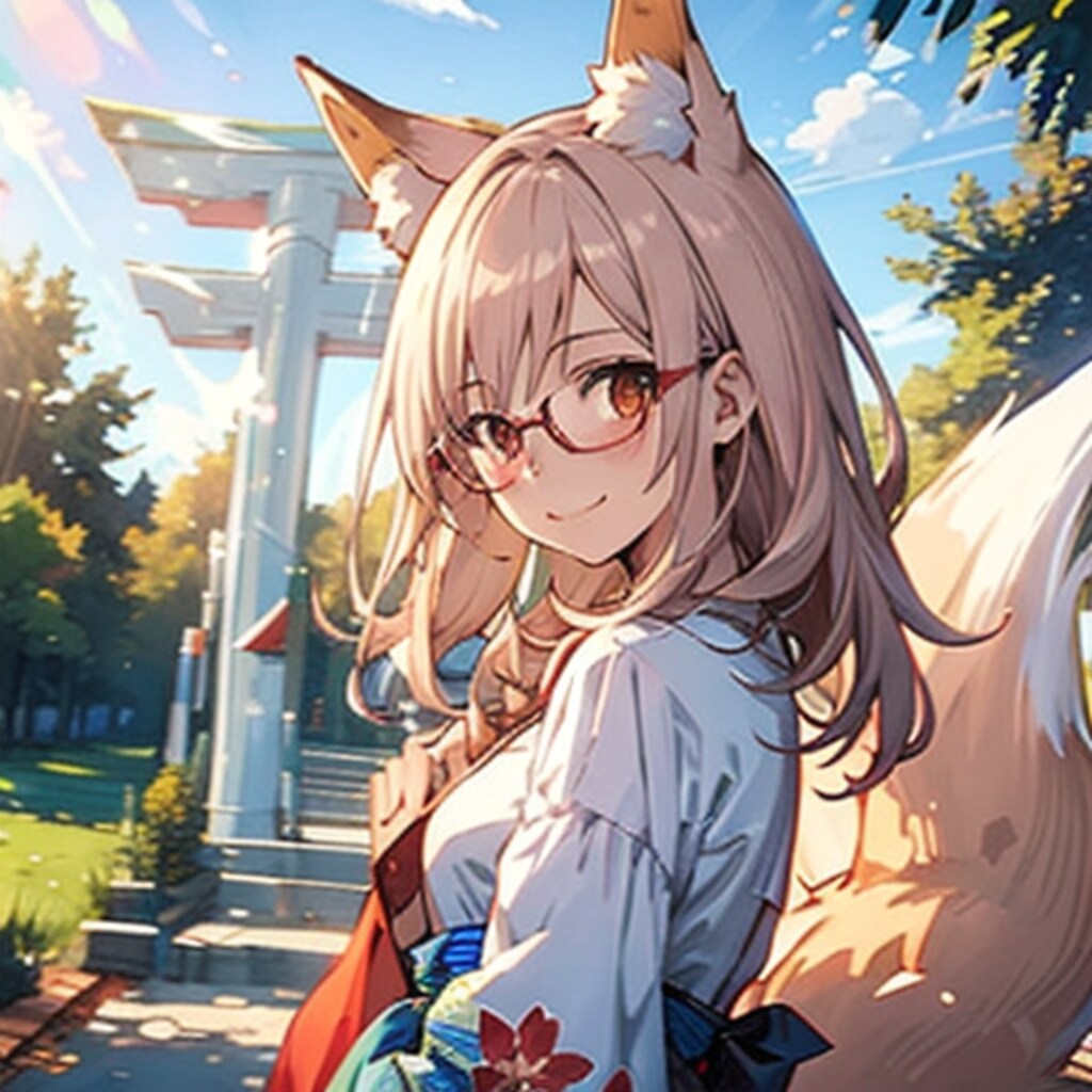 眼鏡っ娘キツネ娘251024