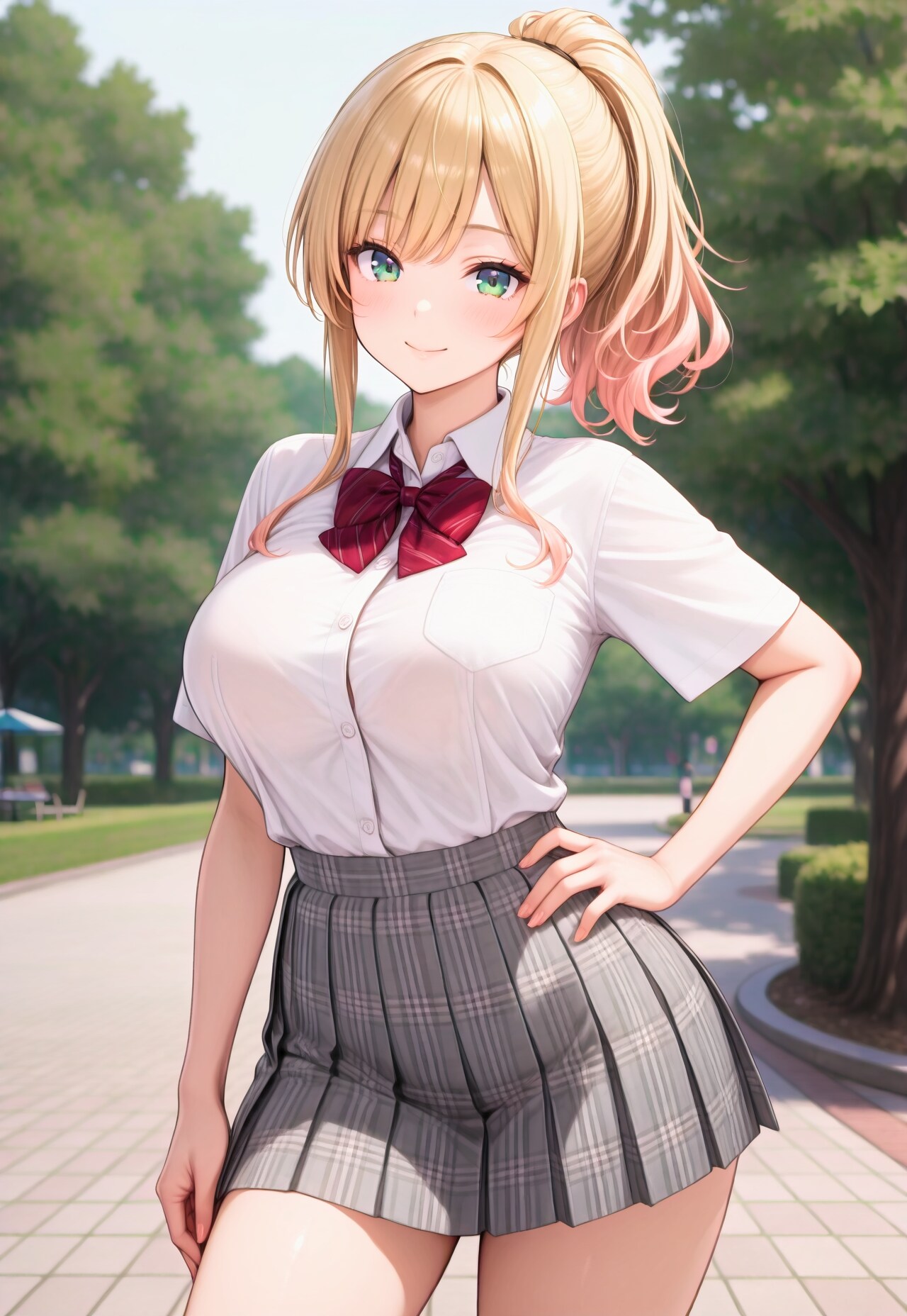 403（赤い蝶ネクタイの制服）