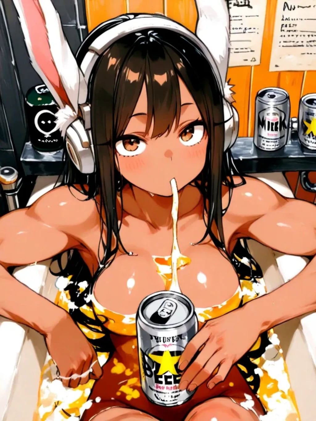 呑兵衛うさ耳娘