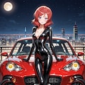 ラバースーツの真姫まーと自動車(ちちぷい版) 4枚目