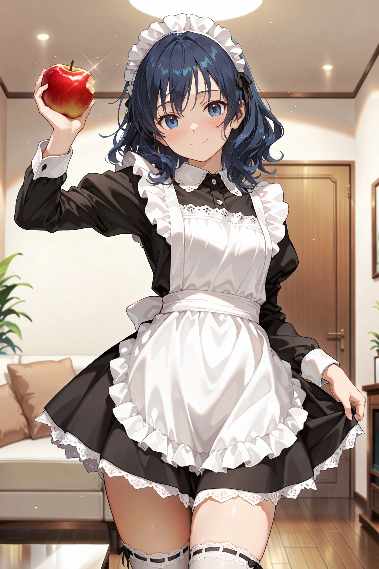 リンゴとメイドさん | の人気AIイラスト・グラビア