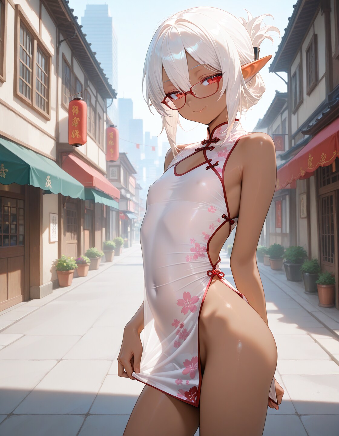 チャイナっぽい雰囲気の薄い布