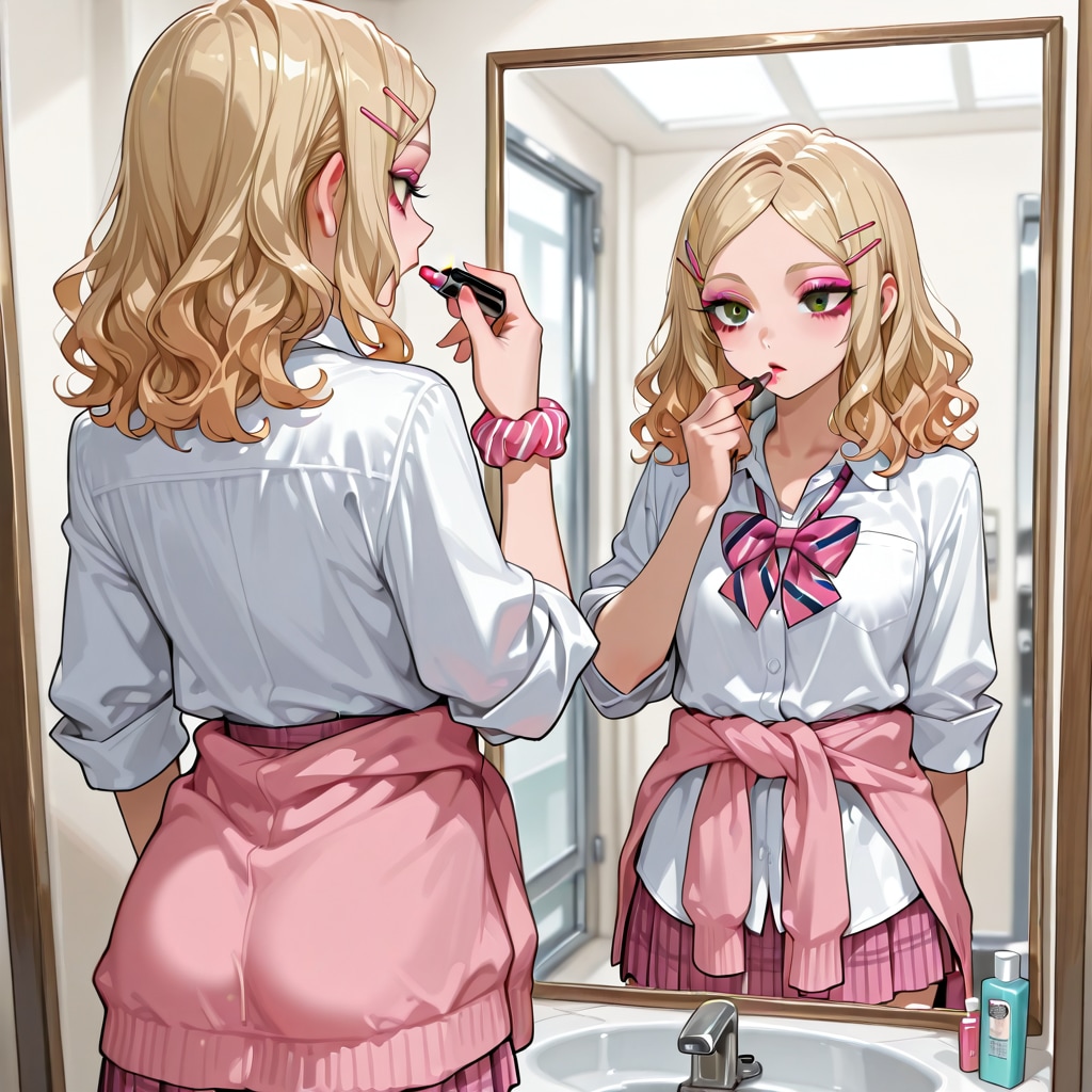 メイク | の人気AIイラスト・グラビア