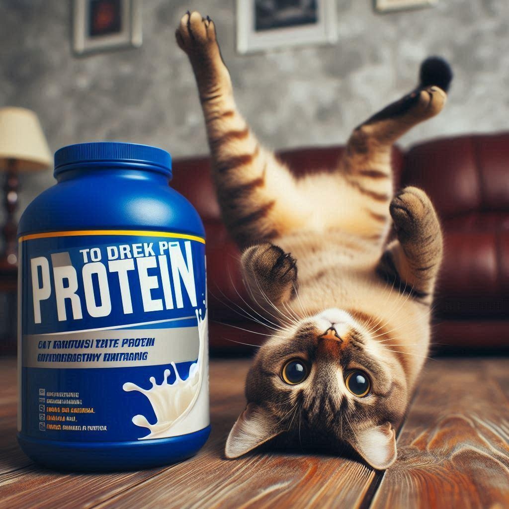 プロテインが飲みたい猫
