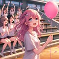 先輩この風船欲しいんだ? え、違う? 借り物競争? 10枚目