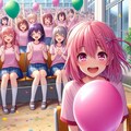 先輩この風船欲しいんだ? え、違う? 借り物競争? 3枚目