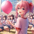 先輩この風船欲しいんだ? え、違う? 借り物競争? 9枚目