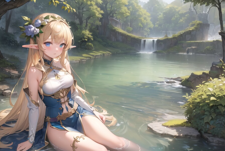 水辺のエルフちゃん