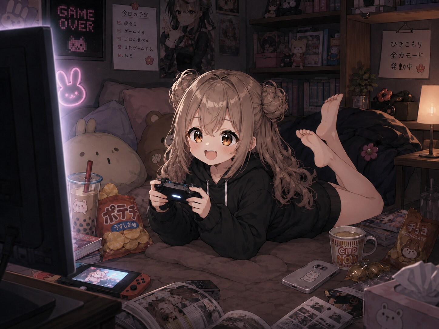 ひきこもり全力モード、発動中🎮🌺