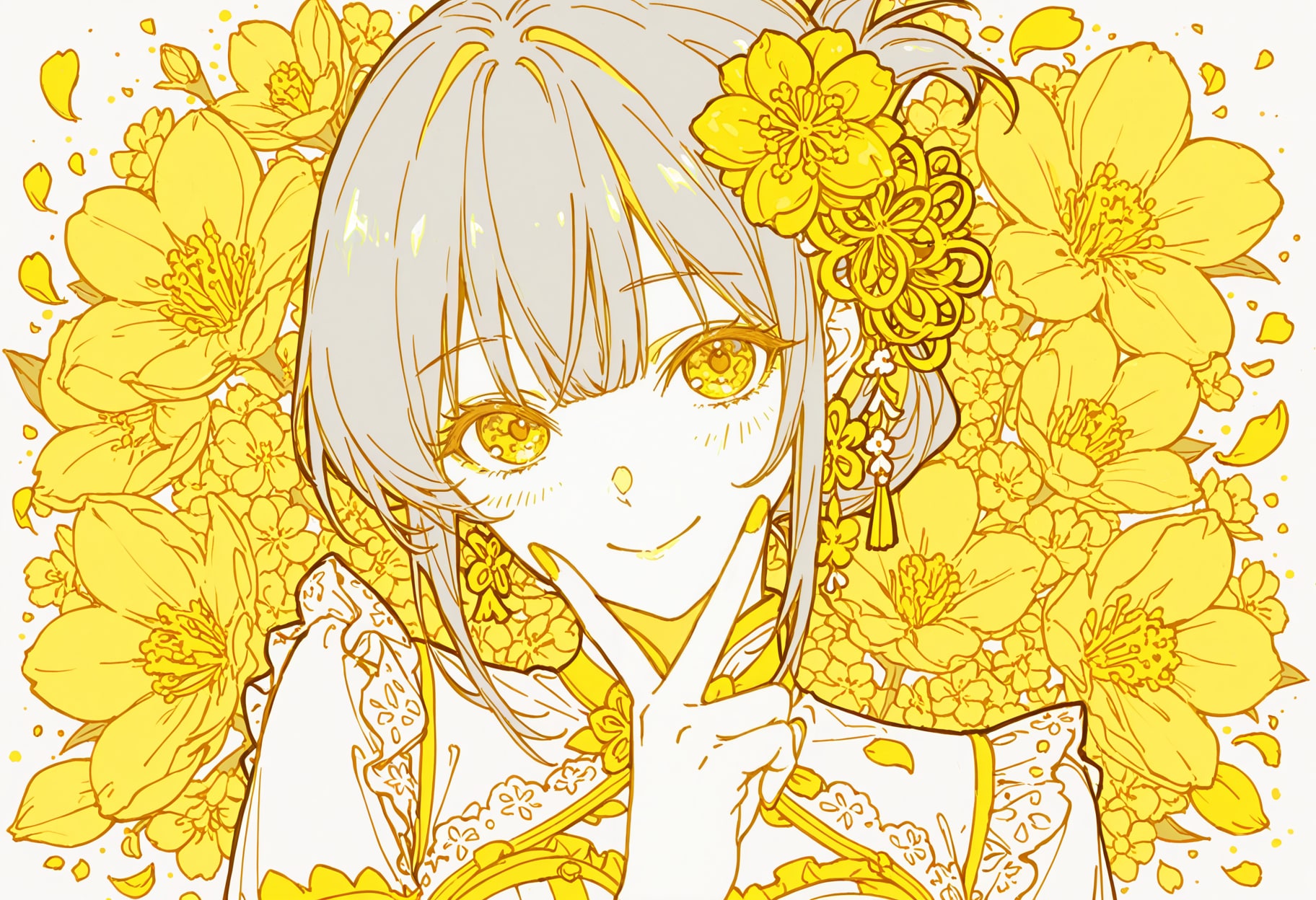 看板娘 flowers | chichi-pui(ちちぷい)AIイラスト専用の投稿&生成サイト