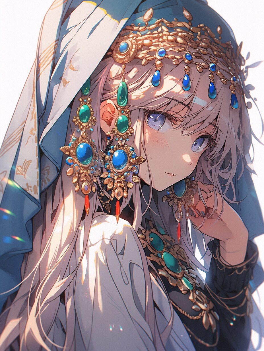 宝石の輝きと彼女の瞳 The sparkle of gemstones and her eyes