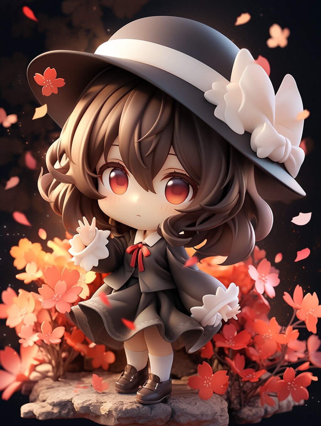 フュギュアビネット風の宇佐見蓮子　東方project　秘封倶楽部より