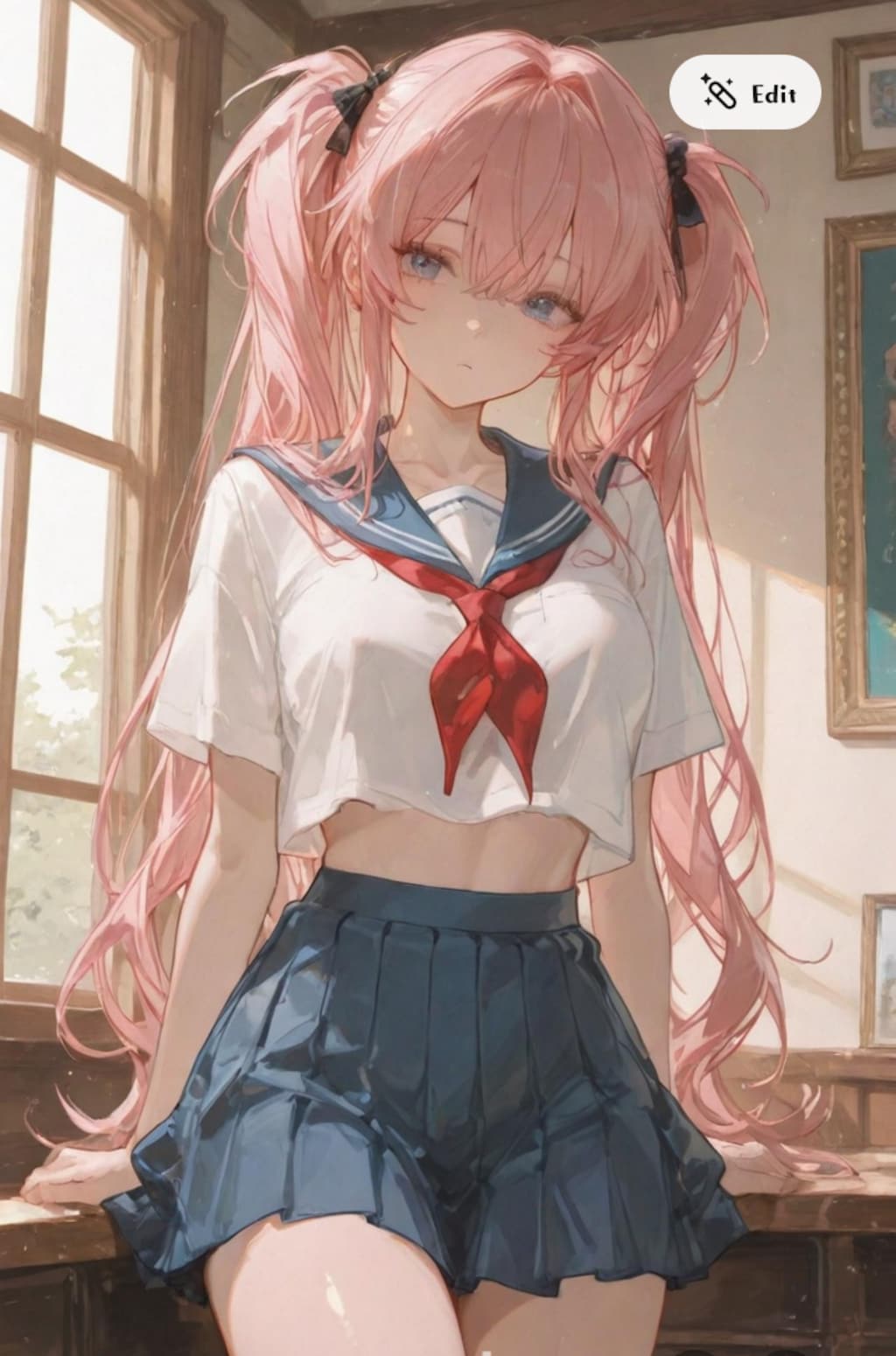 へそ出し美琴ちゃん