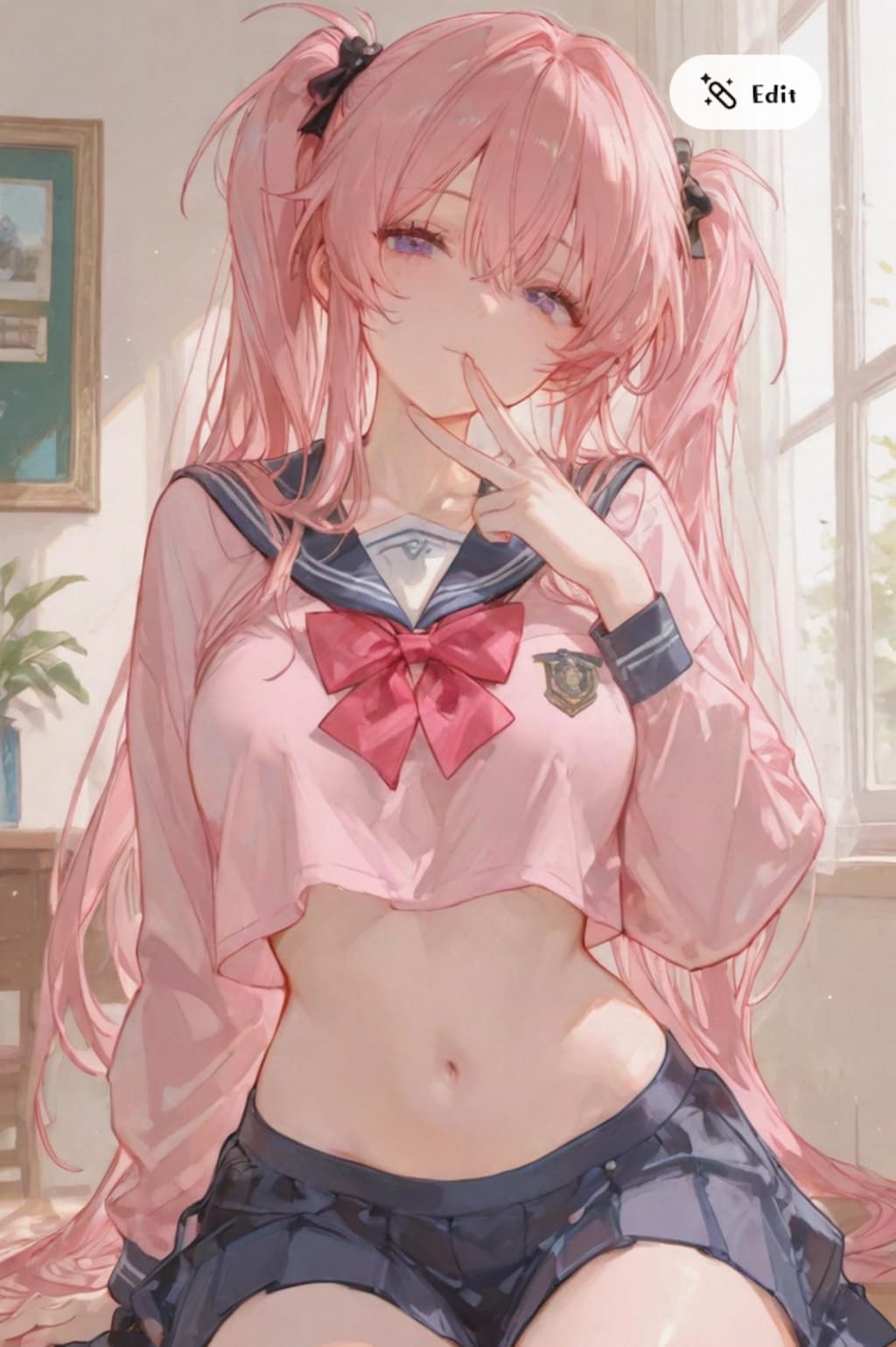 へそ出し美琴ちゃん