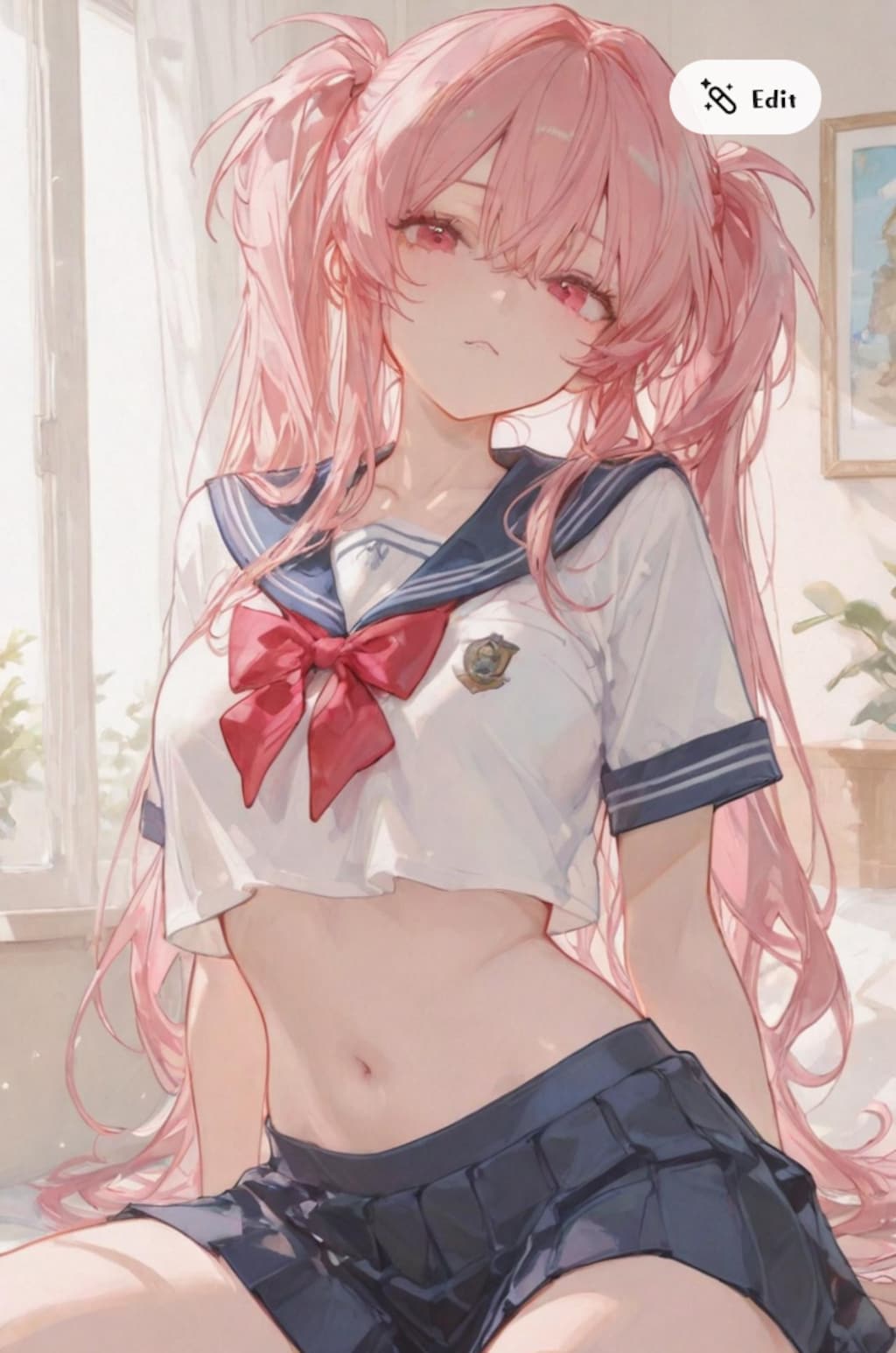 へそ出し美琴ちゃん