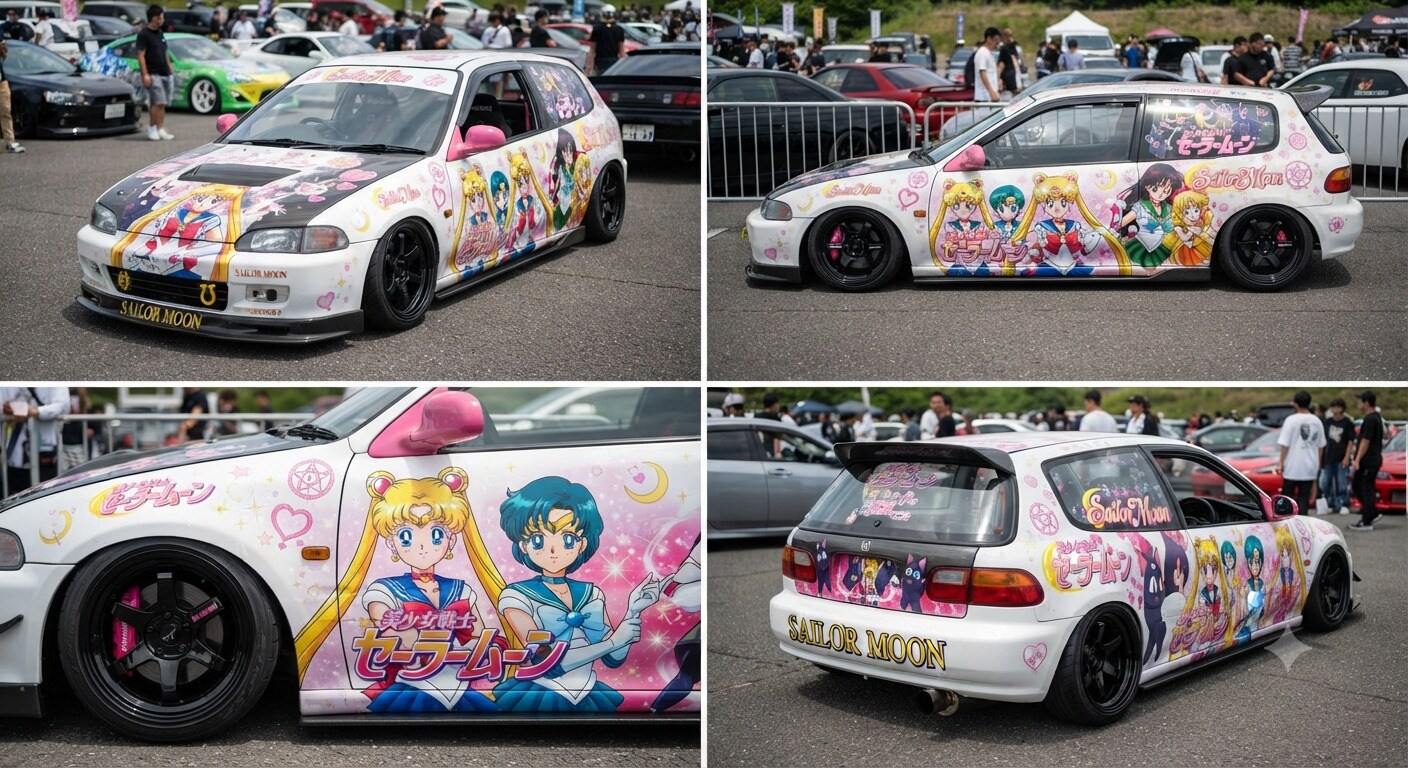 セーラームーン痛車EG6 | の人気AIイラスト・グラビア