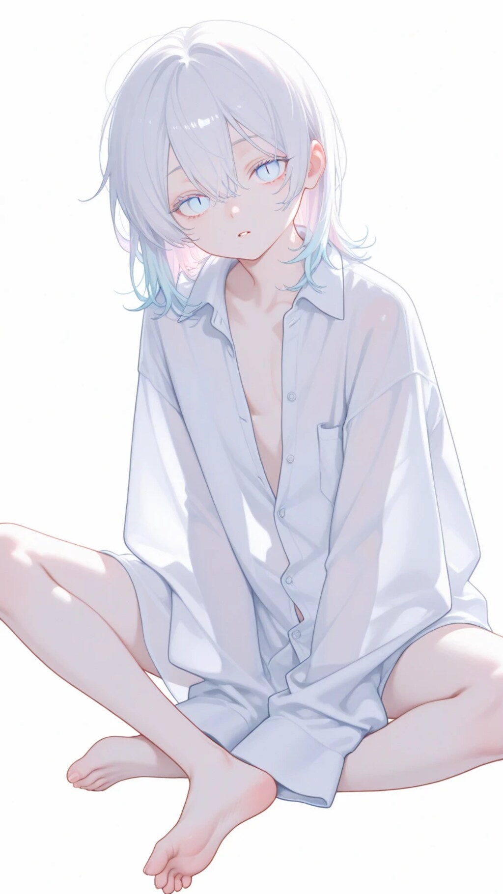 透けシャツ・白 3