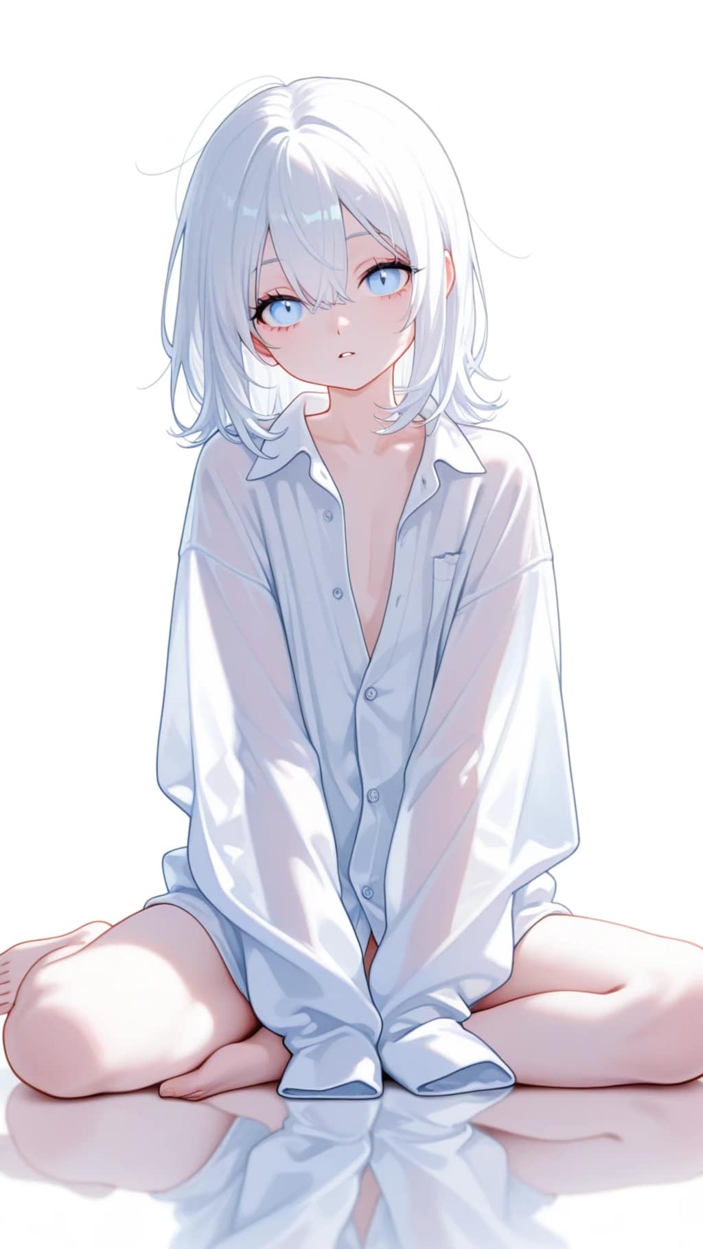 透けシャツ・白 3