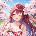 桜と花嫁さん 3枚目