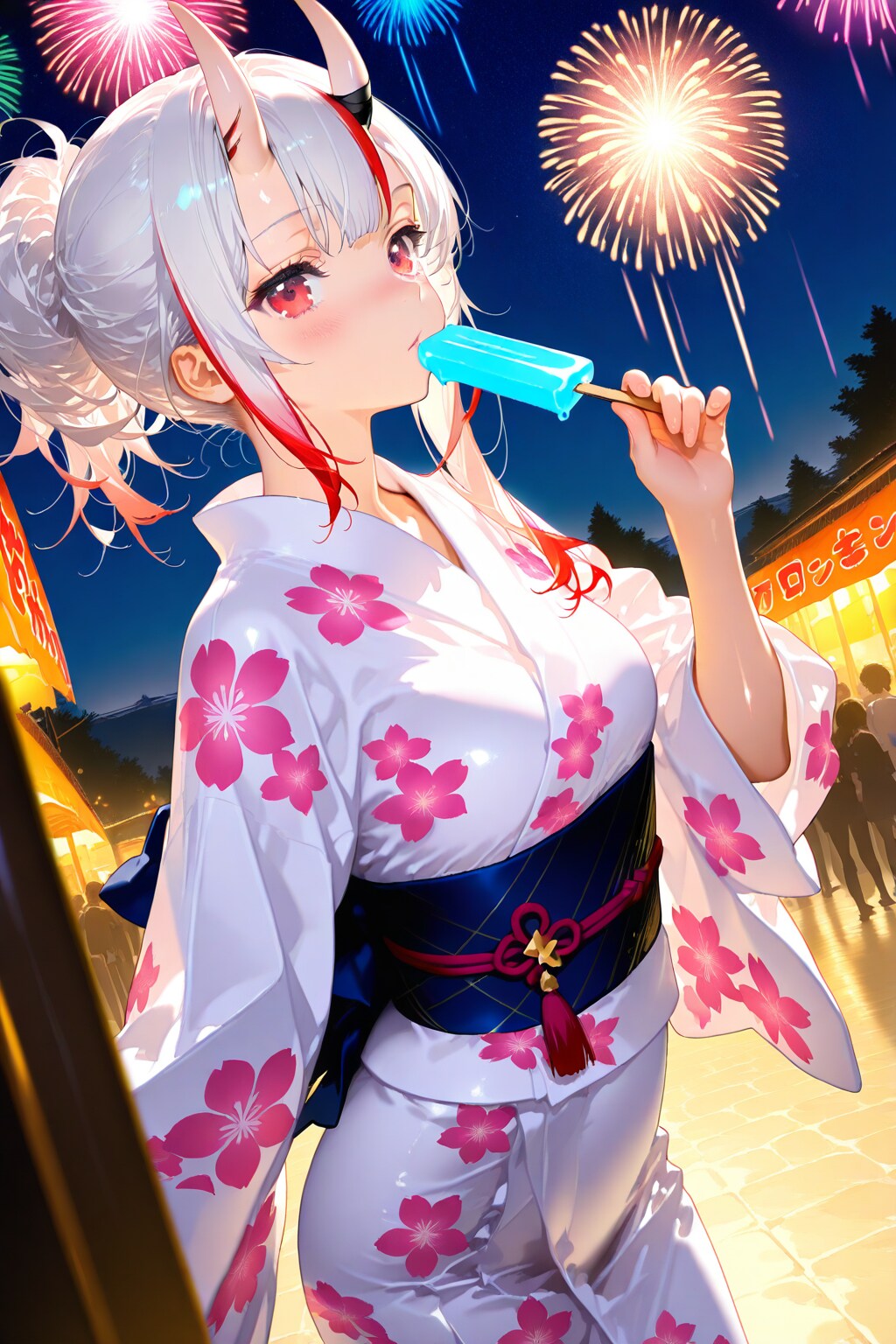 夏祭りあやめ | の人気AIイラスト・グラビア