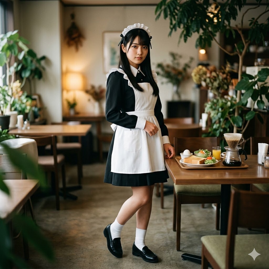 喫茶店でバイトする、ししょちゃん