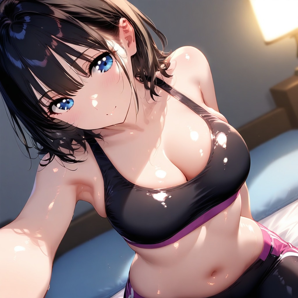 スポブラと谷間！