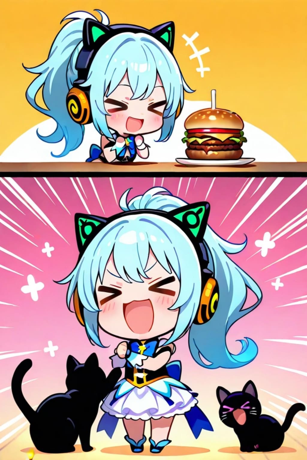 黒猫と魔法少女ちゃん