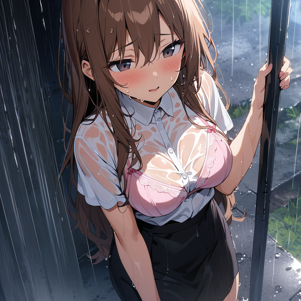 急に雨、降ってきちゃったね